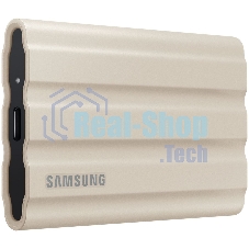 Внешний SSD Samsung T7 Shield, 1TB, USB 3.2 Gen 2 Type-C, R/W 1050/1000, бежевый