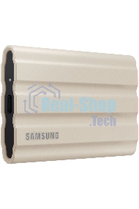 Внешний SSD Samsung T7 Shield, 1TB, USB 3.2 Gen 2 Type-C, R/W 1050/1000, бежевый