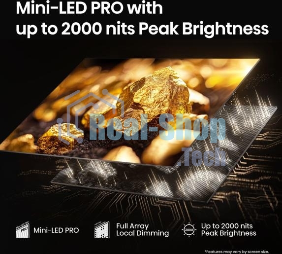 Телевизор Hisense 75'' 75U7Q PRO черный Mini LED UHD 144Hz Smart TV