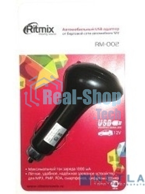 Аксессуар Автомобильное зарядное устройство RITMIX RM-002