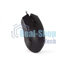 Мышь проводная A4Tech OP-760 черный, 1200 dpi, USB Type-A, кнопки - 3