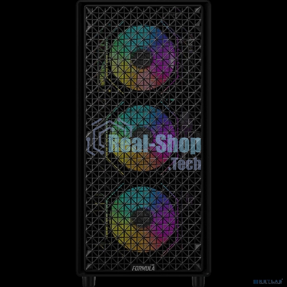 Компьютерный корпус Aerocool/Formula MANA DYNAMIC черный без БП ATX 6x120мм 2xUSB 3.0 1xUSB3.1 audio bott PSU