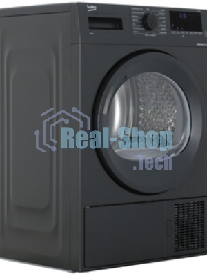 Сушильная машина Beko DF7412Gb черный, 8 кг, сушка - тепловой насос, программ - 15, 59.7 x 84.6 x 53.7 см