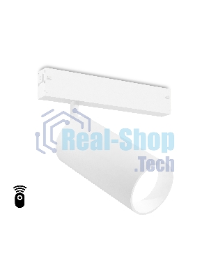 Управляемый светодиодный светильник для шинопровода Magnetic Ambrella light GL1231 WH белый IP20 24W 3000K-6400K 220V 36° D65*140 (Без ПДУ)