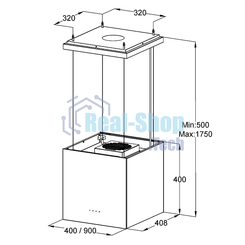 Вытяжка Korting KHA 40828 GN