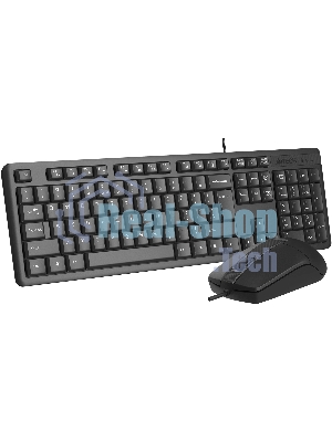 Комплект клавиатура+мышь A4Tech KR-3330 проводной, USB, 1200 DPI, чёрный