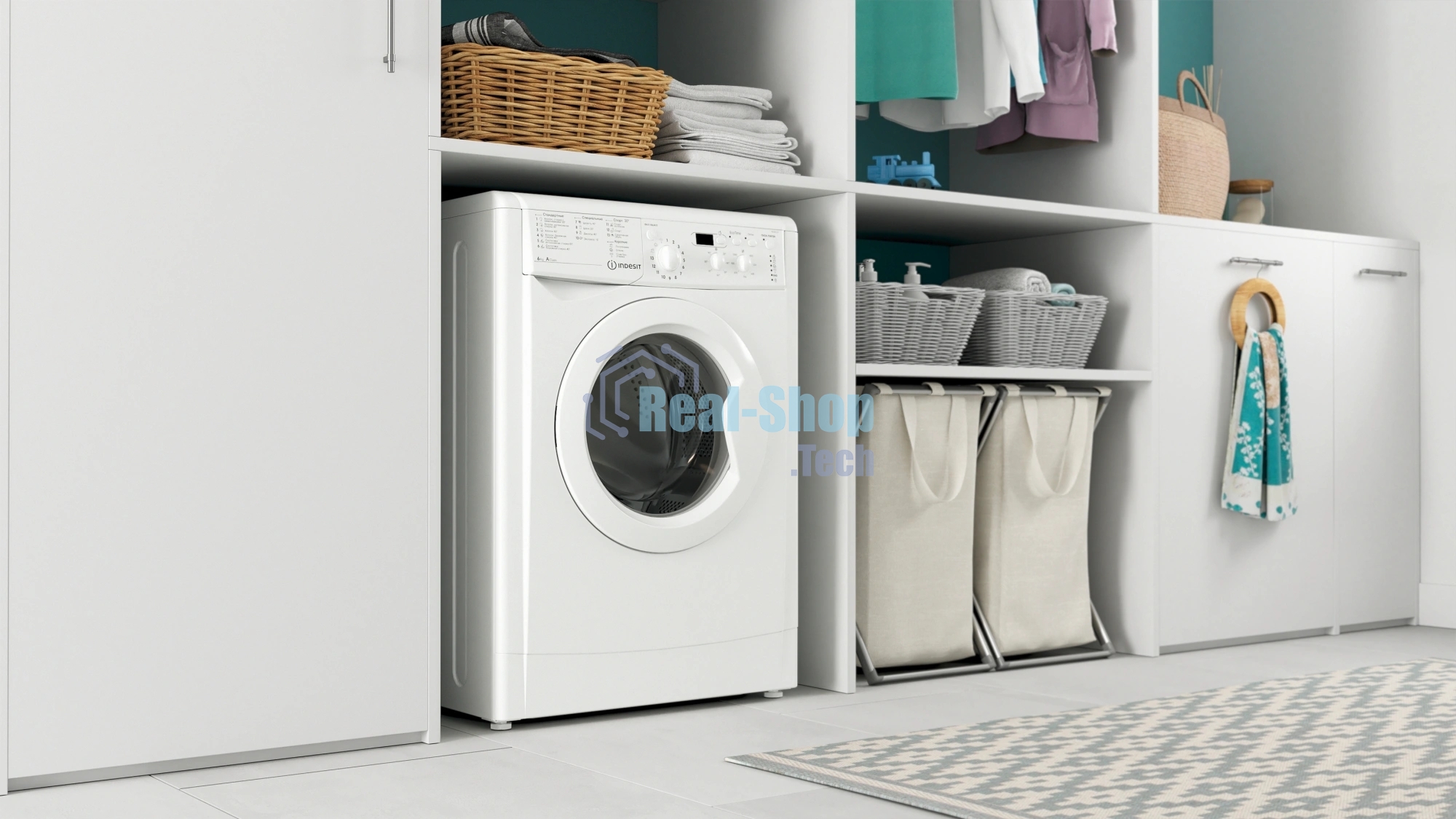 Стиральная машина Indesit IWSD6105 (CIS) L(R) белый, загр. фронтальная макс.: 6 кг 1000 об/мин класс: А