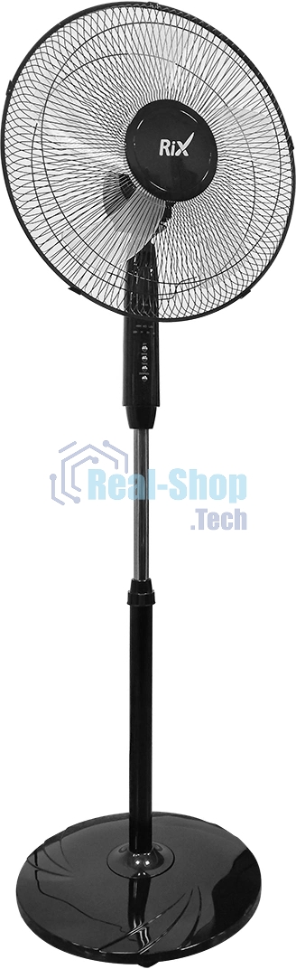 Вентилятор Rix RSF-4500R чёрный, напольный, 45 Вт, 3 скорости, 36 см