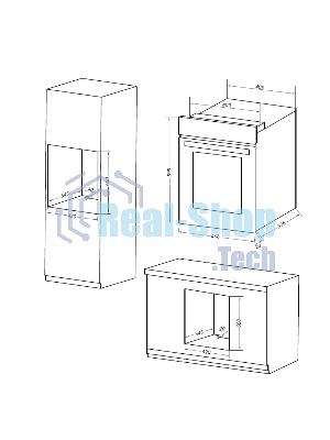 Шкаф духовой электрический Maunfeld EOEC516W, встраиваемый