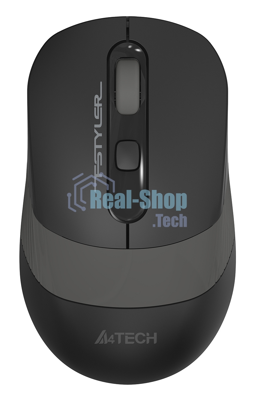 Мышь беспроводная A4Tech Fstyler FG10S черный/серый, 2000 dpi, радиоканал, USB, кнопки - 4