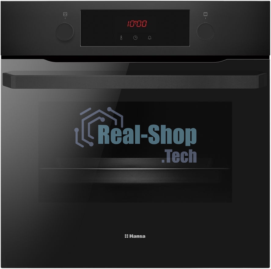 Духовой шкаф электрический Hansa BOES68454 черный, встраиваемый