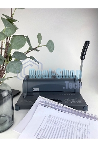 Переплетчик ГЕЛЕОС БП-12 на пластиковую пружину, А4, ручная перфорация 12 листов, переплет макс до 500 л., глубина перфорации 3,5-5,5 мм