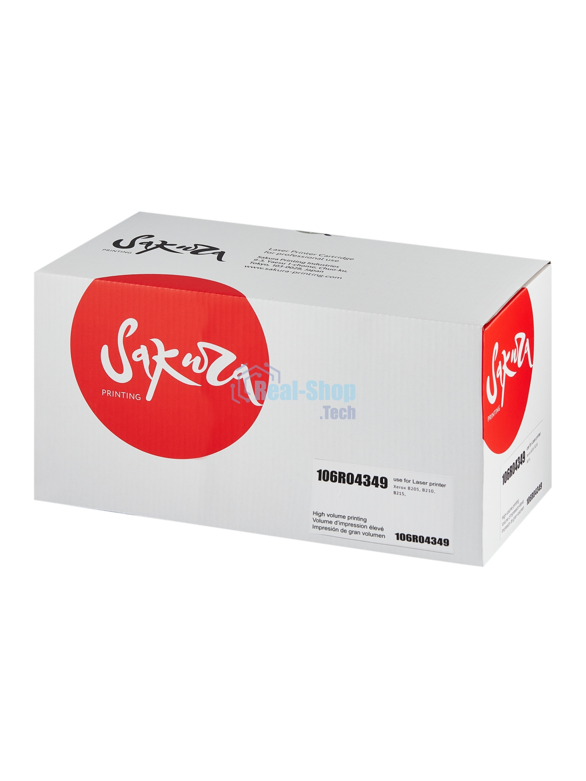 Картридж лазерный Sakura 106R04349 для Xerox, черный, 6000 к.