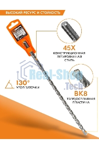 Бур по бетону 10x310x250 SDS-Plus