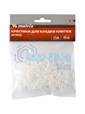 Крестики Matrix, 1,0 мм, для кладки плитки, 200 шт.