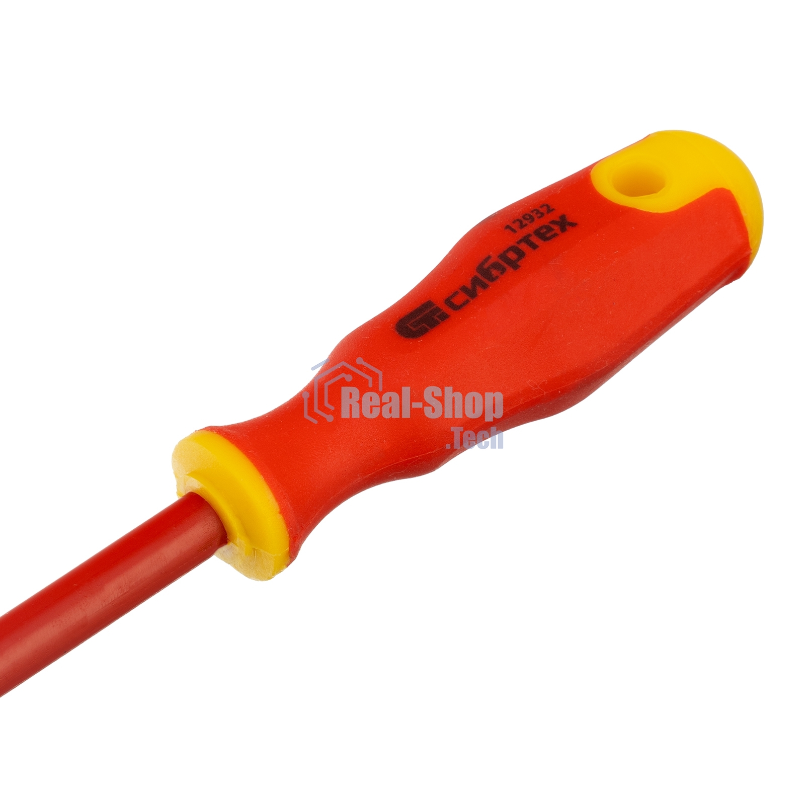 Отвертка Сибртех диэлектрическая sl4х100мм crv до 1000в двухкомпонентная рукоятка