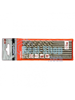 Сверло по металлу Matrix, 5,0 х 132 мм, полированное, удл., HSS, 10 шт. цил. хв.