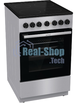 Плита электрическая Gorenje GEC5B41SG серый, конфорок 4 шт, духовка 62 л, 50 см x 85 см x 59.4 см