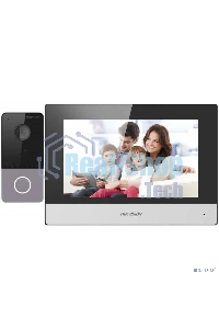 Комплект домофона Hikvision DS-KIS603-P(C) серебристый