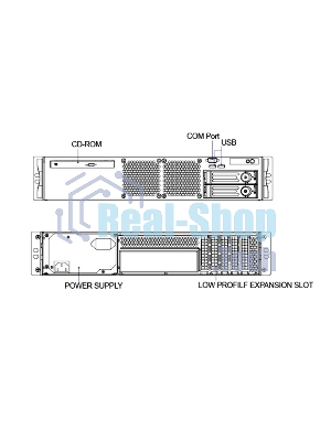 Серверный корпус 2U short chassis, 2x3.5'' swappable HDD tray, 2x3.5'' internal HDD bay