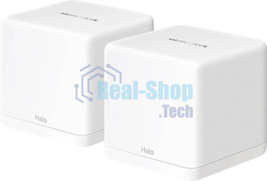 Бесшовный Mesh роутер Mercusys Halo H60X(2-pack) AX1500 10/100/1000BASE-TX белый (упак.:2шт)