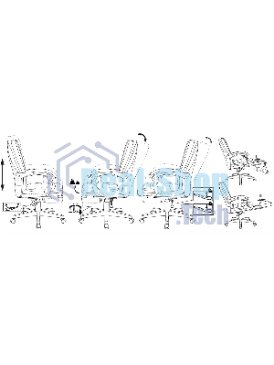 Кресло Бюрократ T-9950MSG-F/BROWN-PU коричневый, экокожа