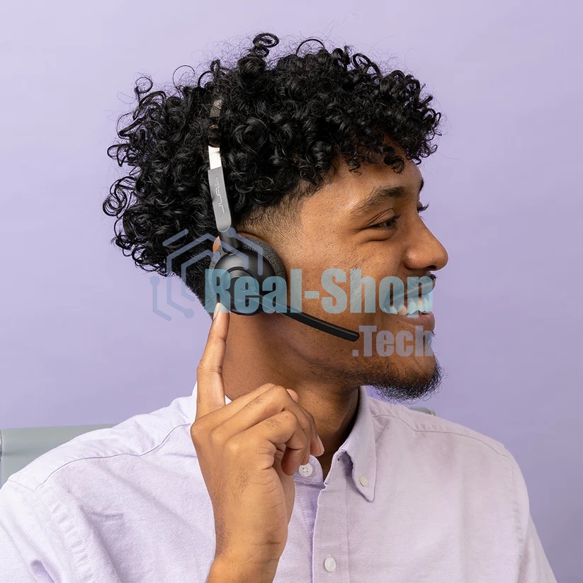 Гарнитура JLab GO Work Pop Wireless Headphones чёрный, беспроводная, Bluetooth, до 50 ч