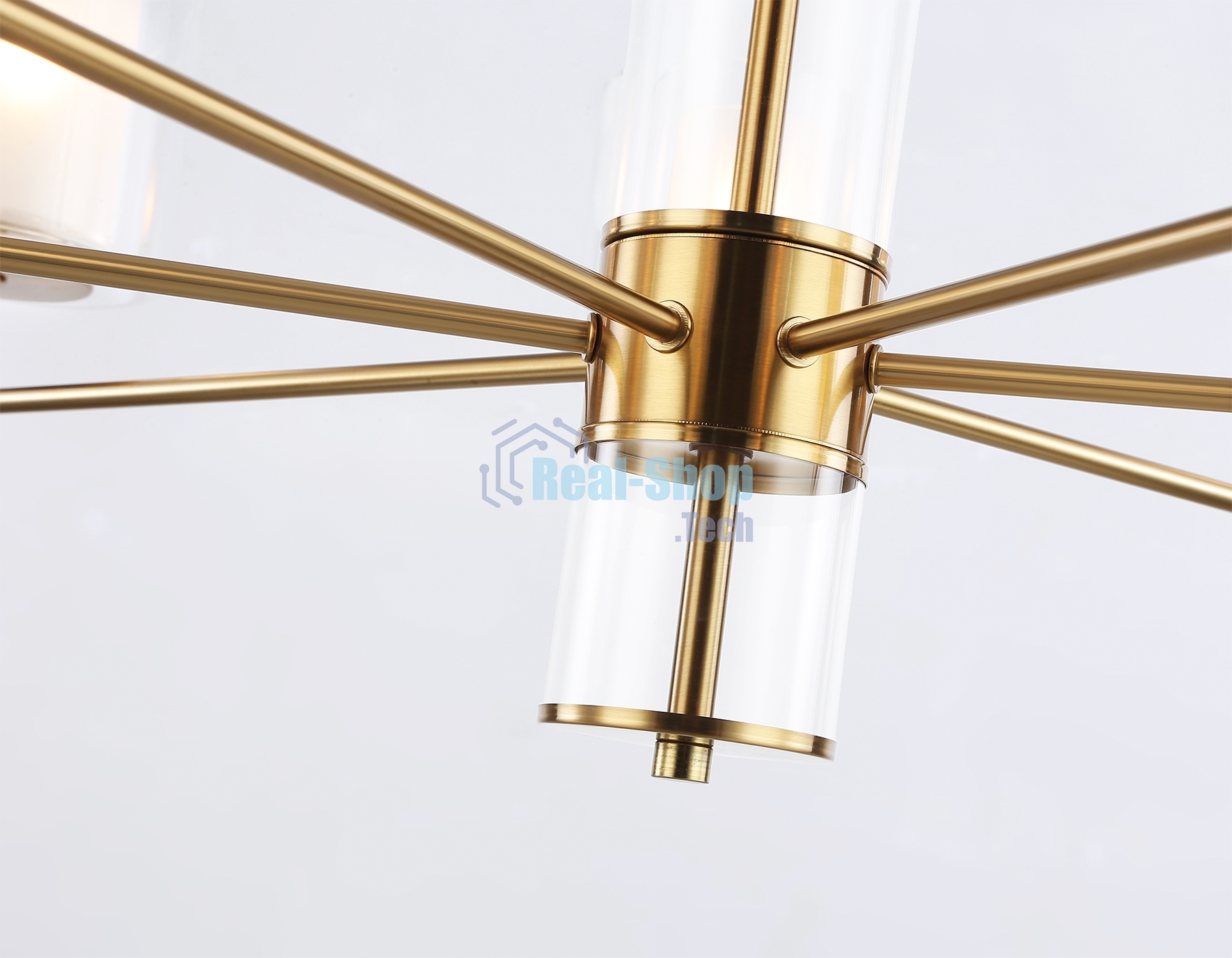 Люстра Ambrella light LH56013/7 BS/FR латунь/белый матовый E14*7 max 40W D790*1260