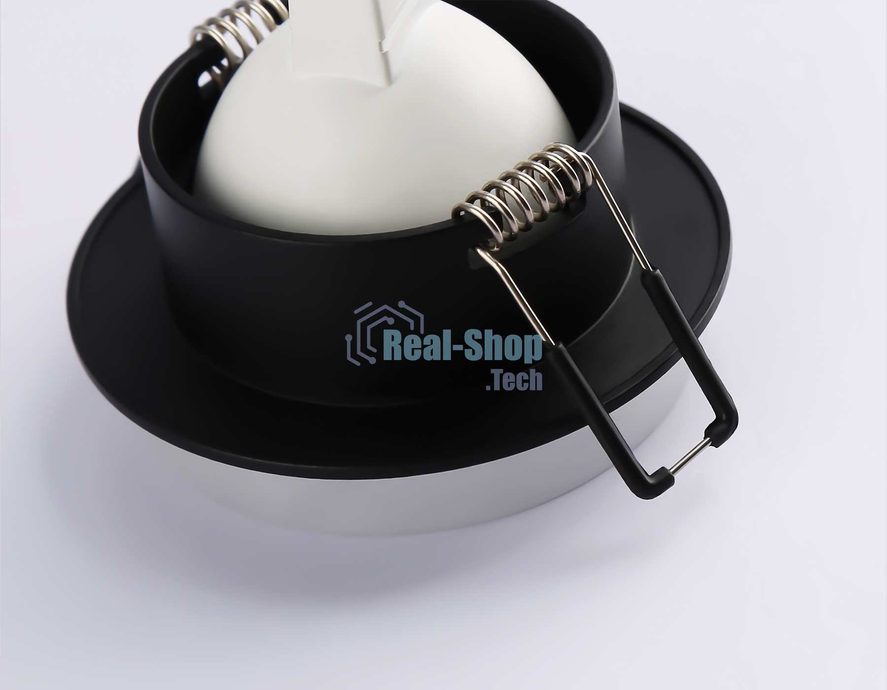 Светильник Ambrella light TN1303 BK/FR черный/белый матовый MR16 GU5.3 D80*42