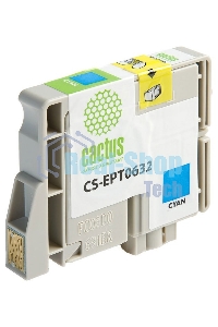 Картридж струйный Cactus CS-EPT0632 голубой (10 мл) для Epson Stylus C67/C87/CX3700/CX4100/CX4700