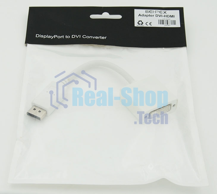 Переходник DisplayPort DisplayPort Behpex (m)/DVI (f)