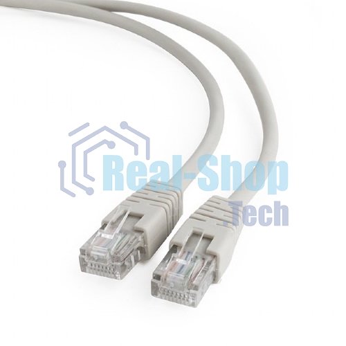 Патч-корд UTP Cablexpert cat.5e, 10м, литой, многожильный серый