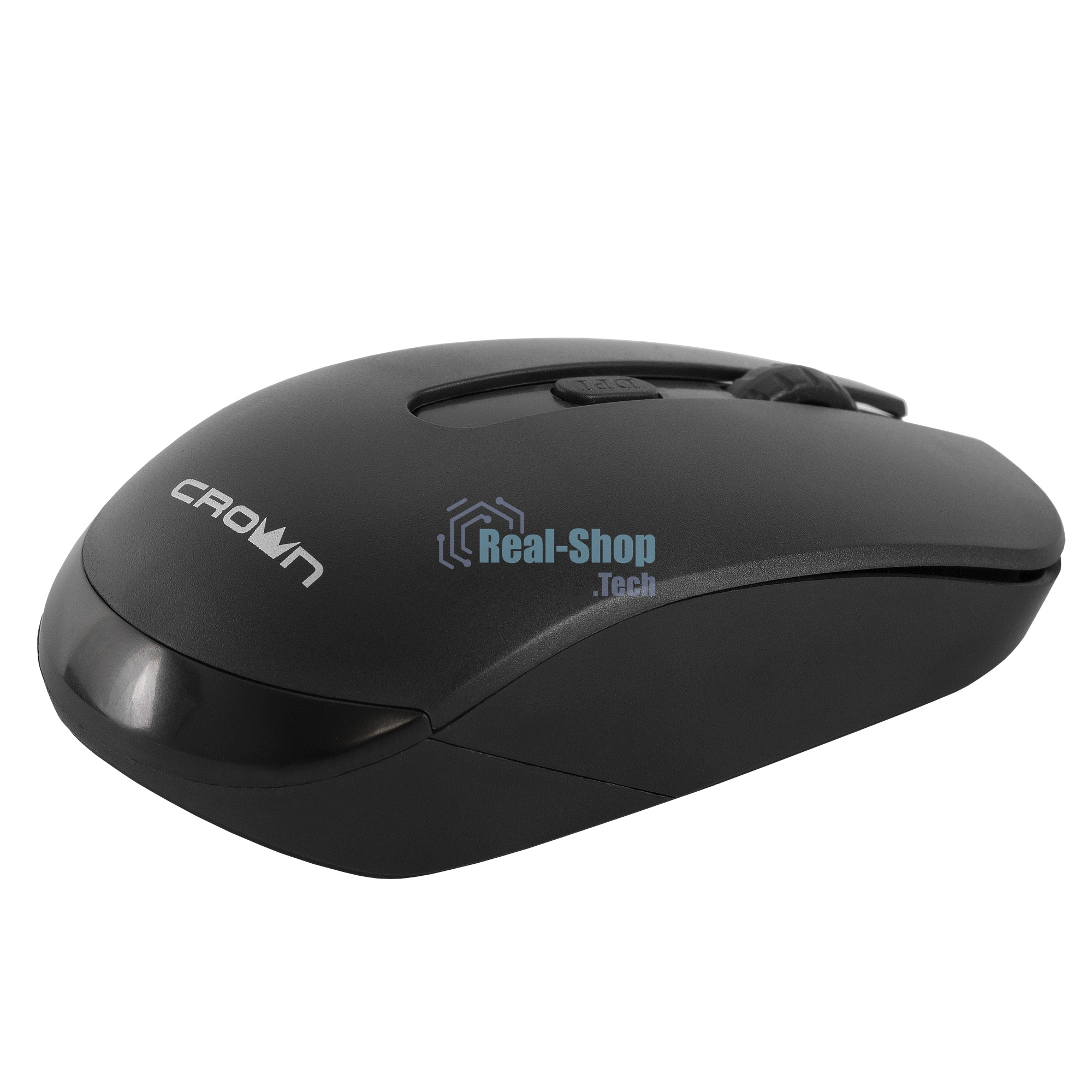 Мышь беспроводная Crown CMM-336W черный, 1600 dpi, радиоканал, USB, кнопки - 4