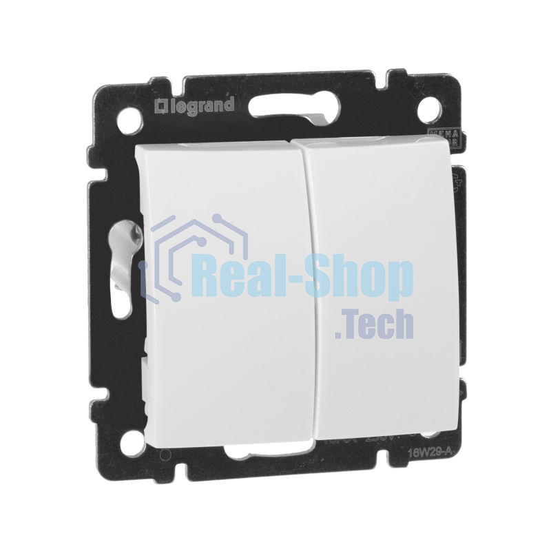 Выключатель Valena двойной выключатель/белый