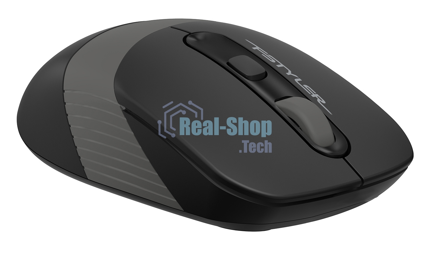 Мышь беспроводная A4Tech Fstyler FG10S черный/серый, 2000 dpi, радиоканал, USB, кнопки - 4