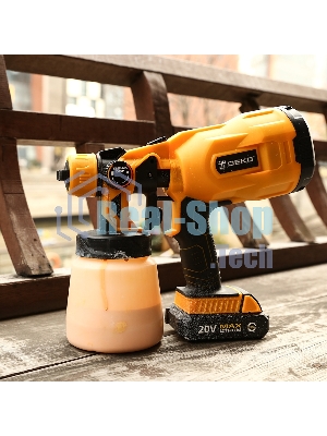 Краскопульт электрический Deko DKSG20K2 120Вт бак:800мл 100-200мл/мин