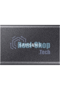 Внешний SSD Samsung T7, 2TB, USB 3.2 Gen 2 Type-C, R/W 1050/1000, титан