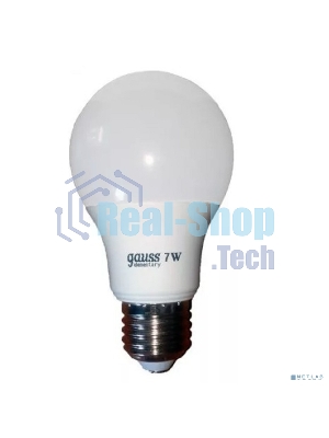 Лампа светодиодная Gauss 23217A LED Elementary A60 7W E27 520lm 2700K 1/10/100 0
