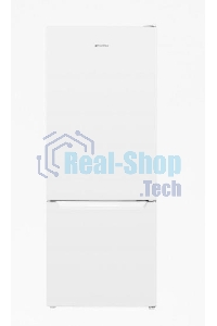 Холодильник Maunfeld MFF144SFW белый глянц. двухкамерный 154/52л морозилка снизу, ручная разморозка