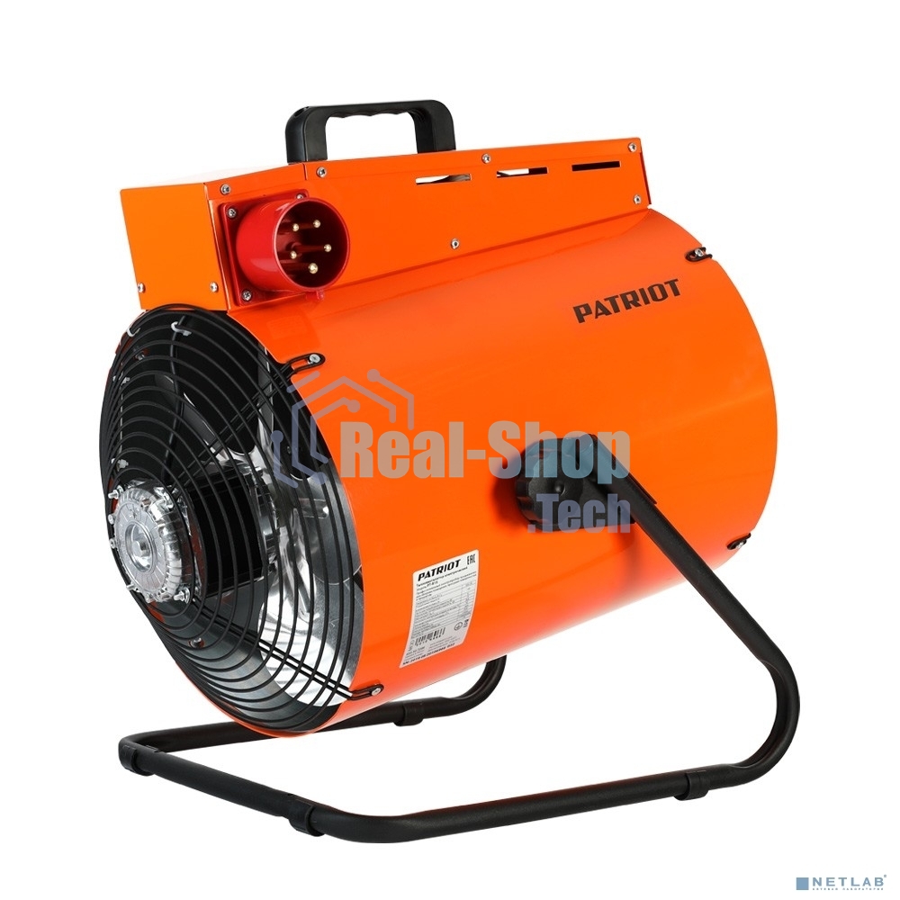 Тепловентилятор электрический Patriot PT-R 15, оранжевый/черный, 15 кВт, 150 м2, 380В, терморегулятор