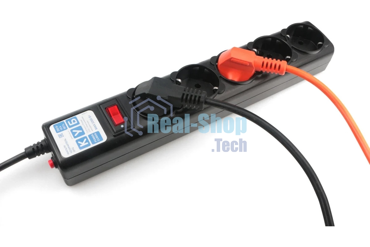 Сетевой фильтр Powercube SPG5-С2 1.9 м (5 розеток) черный (коробка)