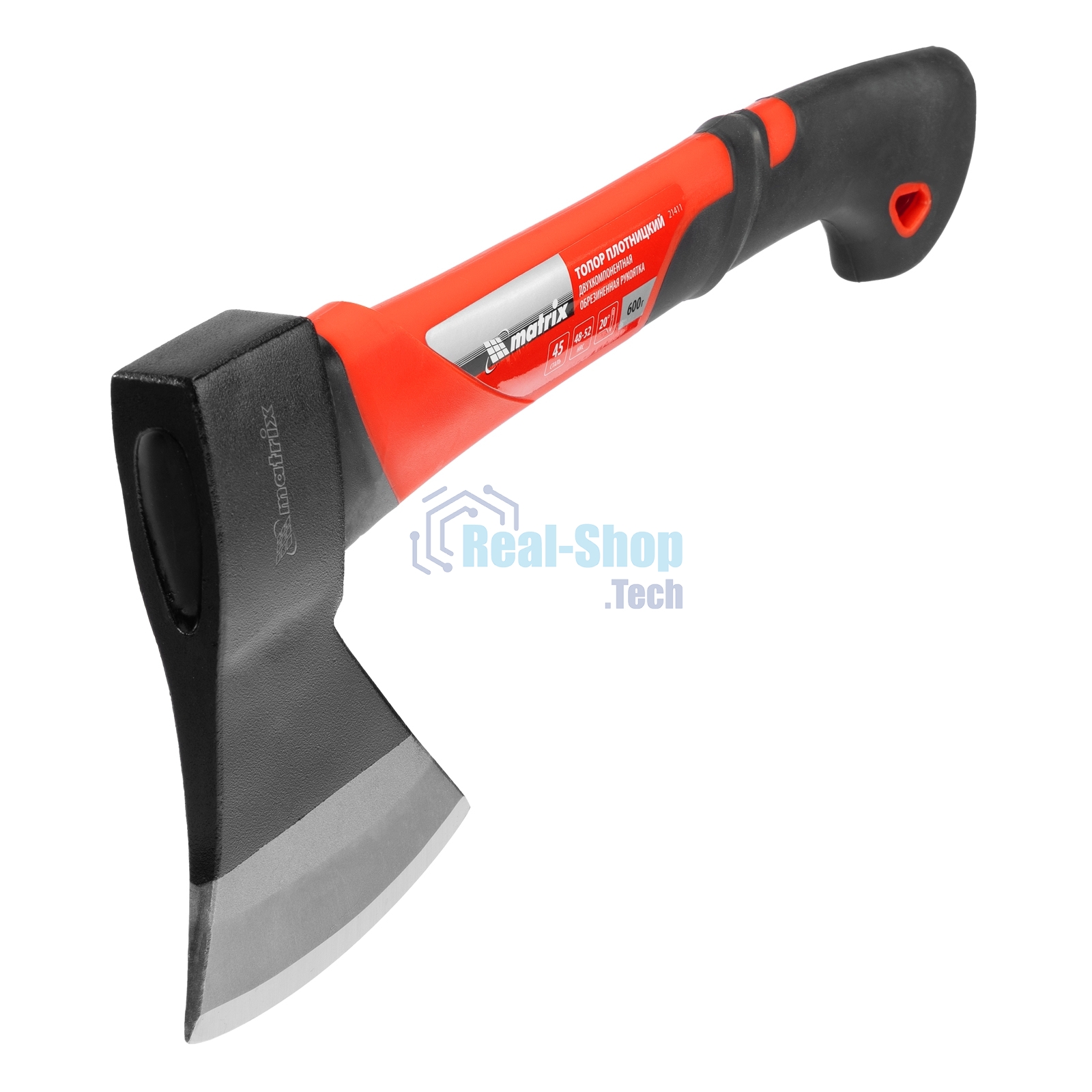 Топор Matrix, 600 г, эргономичная фибергласовая рукоятка, 360 мм