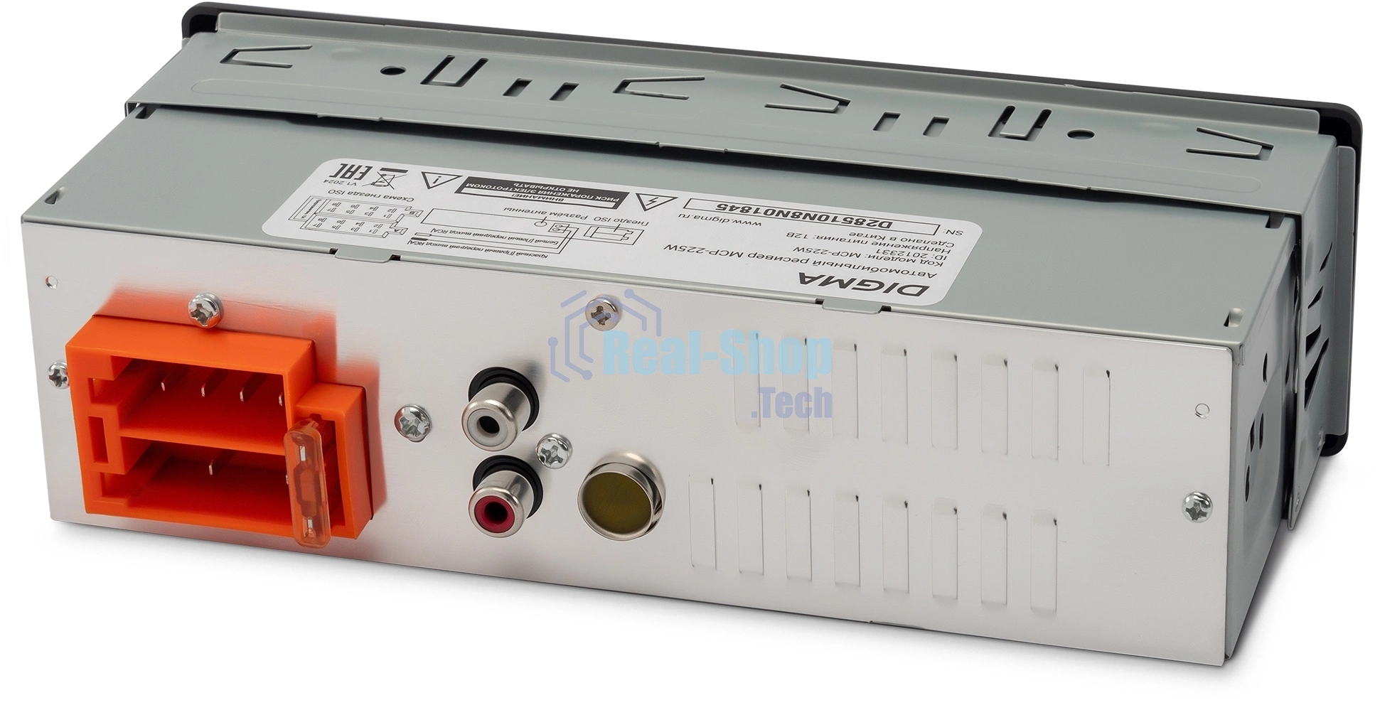 Автомагнитола Digma MCP-225W, 1 DIN, Bluetooth, USB Type-A, AUX