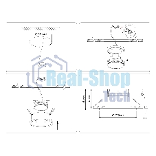 Светильник Ambrella light TN51813 WH белый GX53 max 15W D105*36