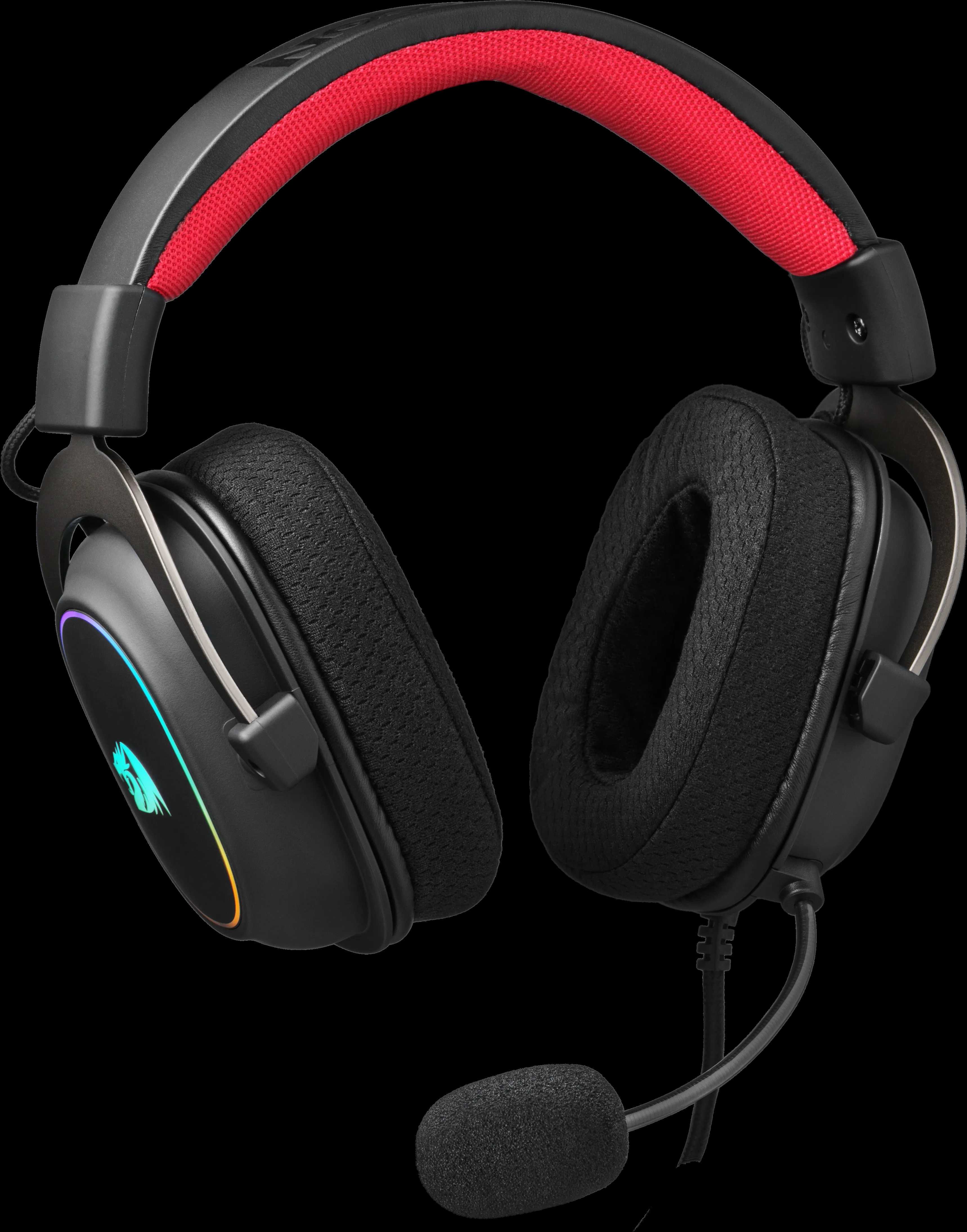Гарнитура Redragon Zeus X чёрный, проводная, USB, подсветка
