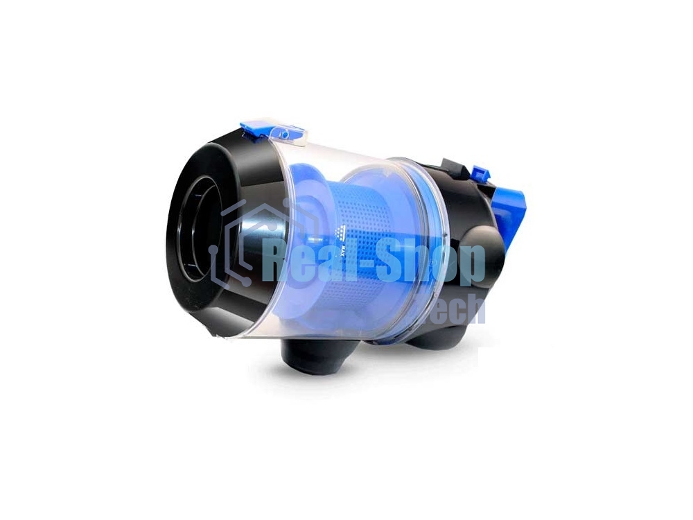 Пылесос Ginzzu VS420, 1700/275 Вт., без мешка, циклонный фильтр, черный/синий