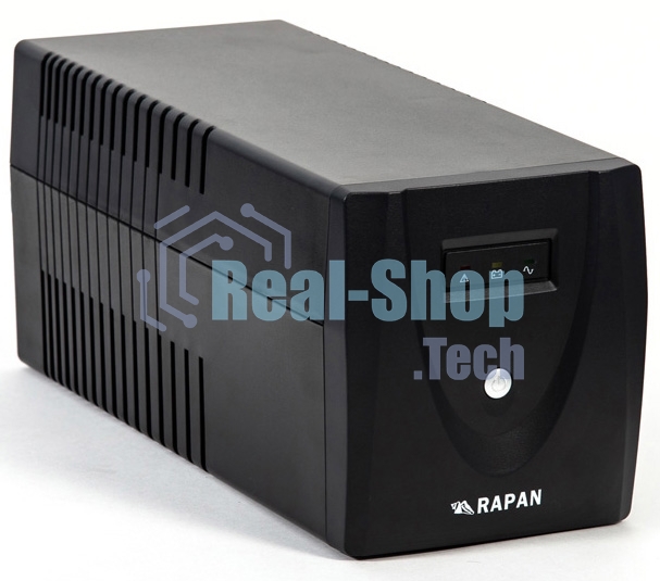 Источник бесперебойного питания RAPAN-UPS 1000 220В 1000ВА/600Вт меандр с АКБ 2х7А·ч интерактивный RAPAN-UPS 1000 power supply 220V 1000VA/600W meander with battery 2x7Ah interactive