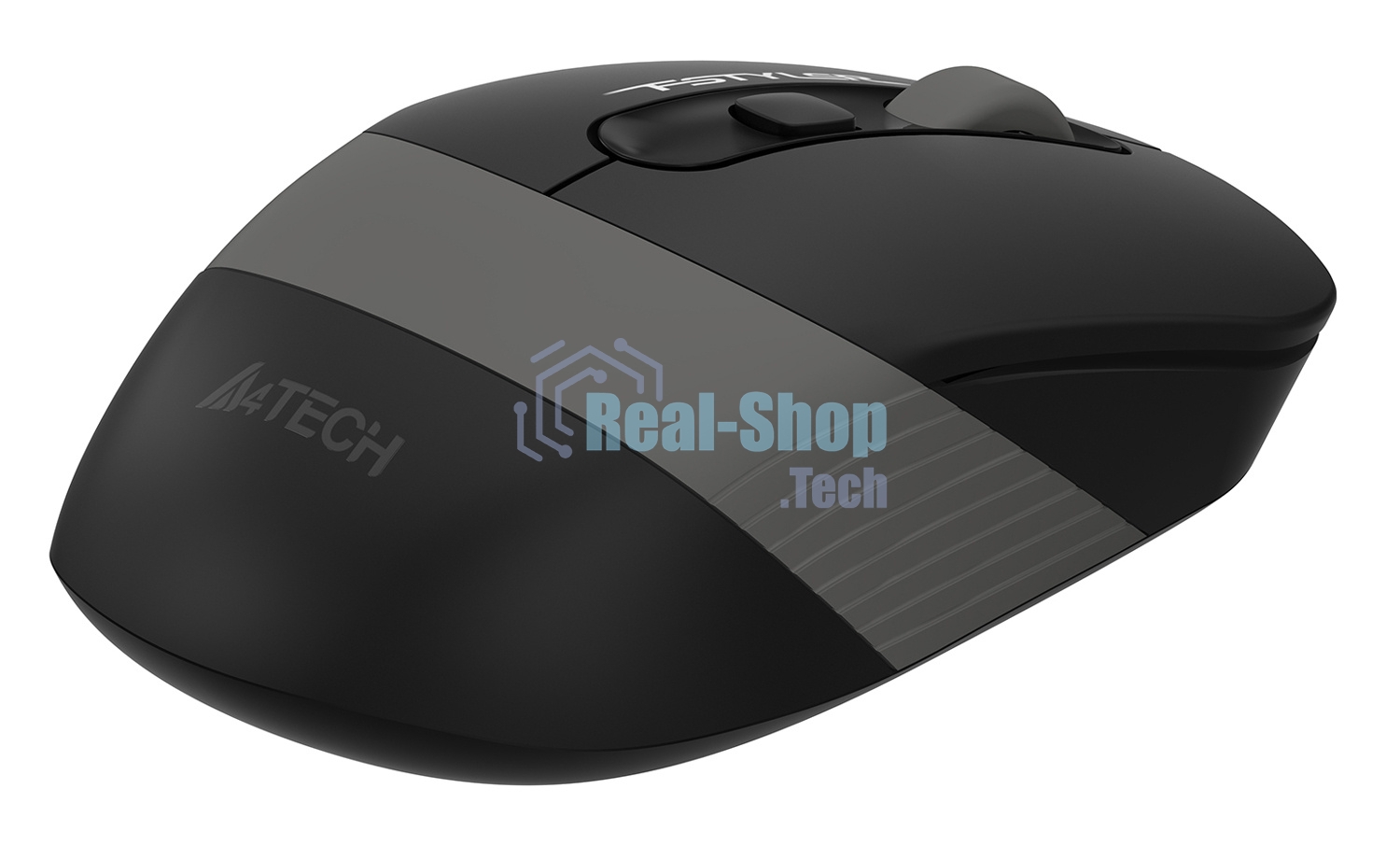 Мышь беспроводная A4Tech Fstyler FG10S черный/серый, 2000 dpi, радиоканал, USB, кнопки - 4