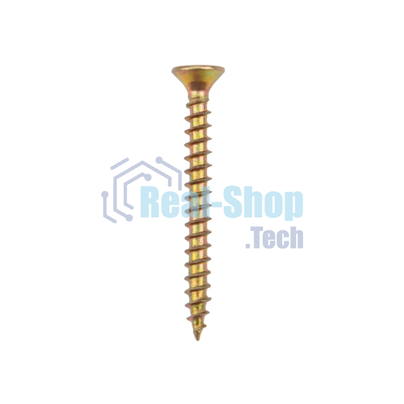 Саморез универсальный Kranz 3х30, желтый цинк, короб (200 шт./уп.)