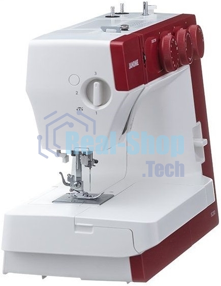 Швейная машина Janome 1522RD 25 операции, петля автомат, верт. челнок, нитевдеватель, мягкий, подарочный набор (шпульки, ножницы, сантиметровая лента, игольница)